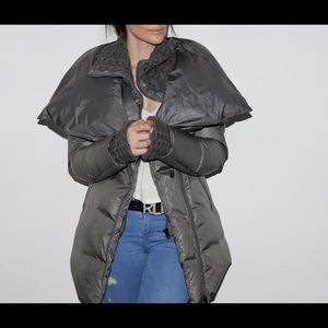 MACKAGE Gray Duck Down Puffer Coat